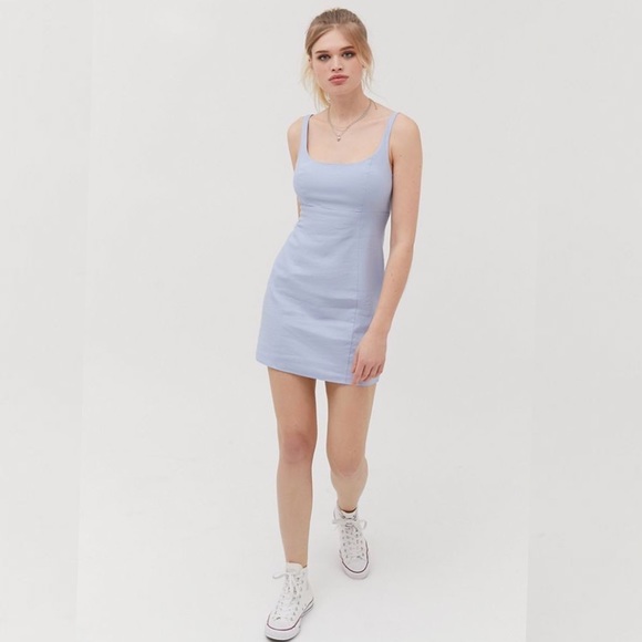 Urban Outfitters Dresses & Skirts - Urban Outfitters Women's Winona Linen Bay Blue Mini Dress Medium